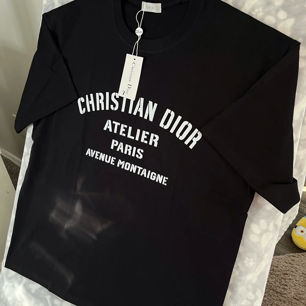 Dior Men’s Black Logo Atelier T-Shirt Large